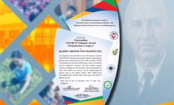 RAFI named Most Outstanding COVID-19 Volunteer Organization in Central Visayas
